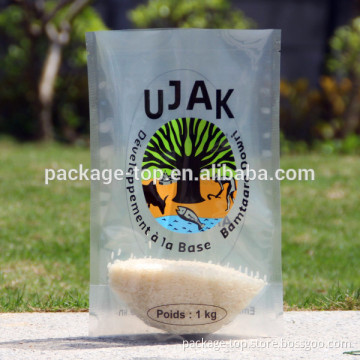 NY/PE rice packaging bags with handling hole
